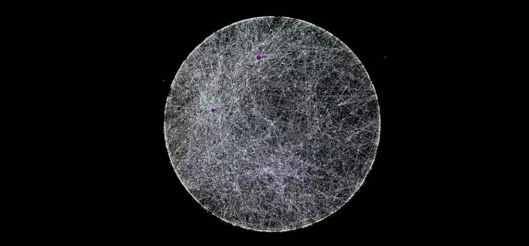 资料站所有条目可视化（Gephi）
