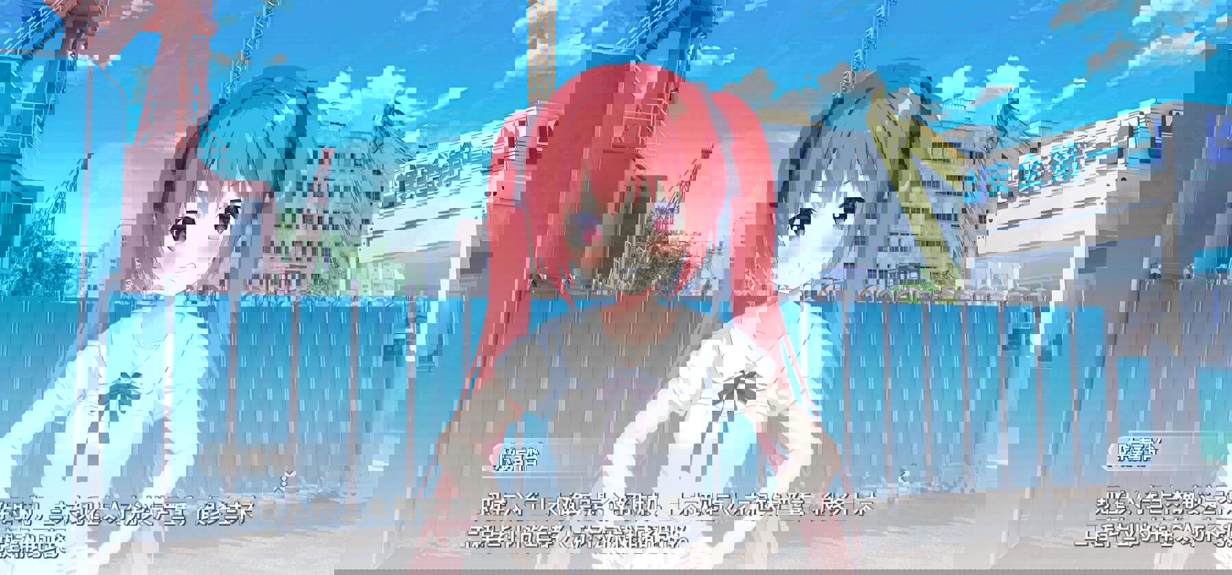 花钱约了画师手绘的工地大门