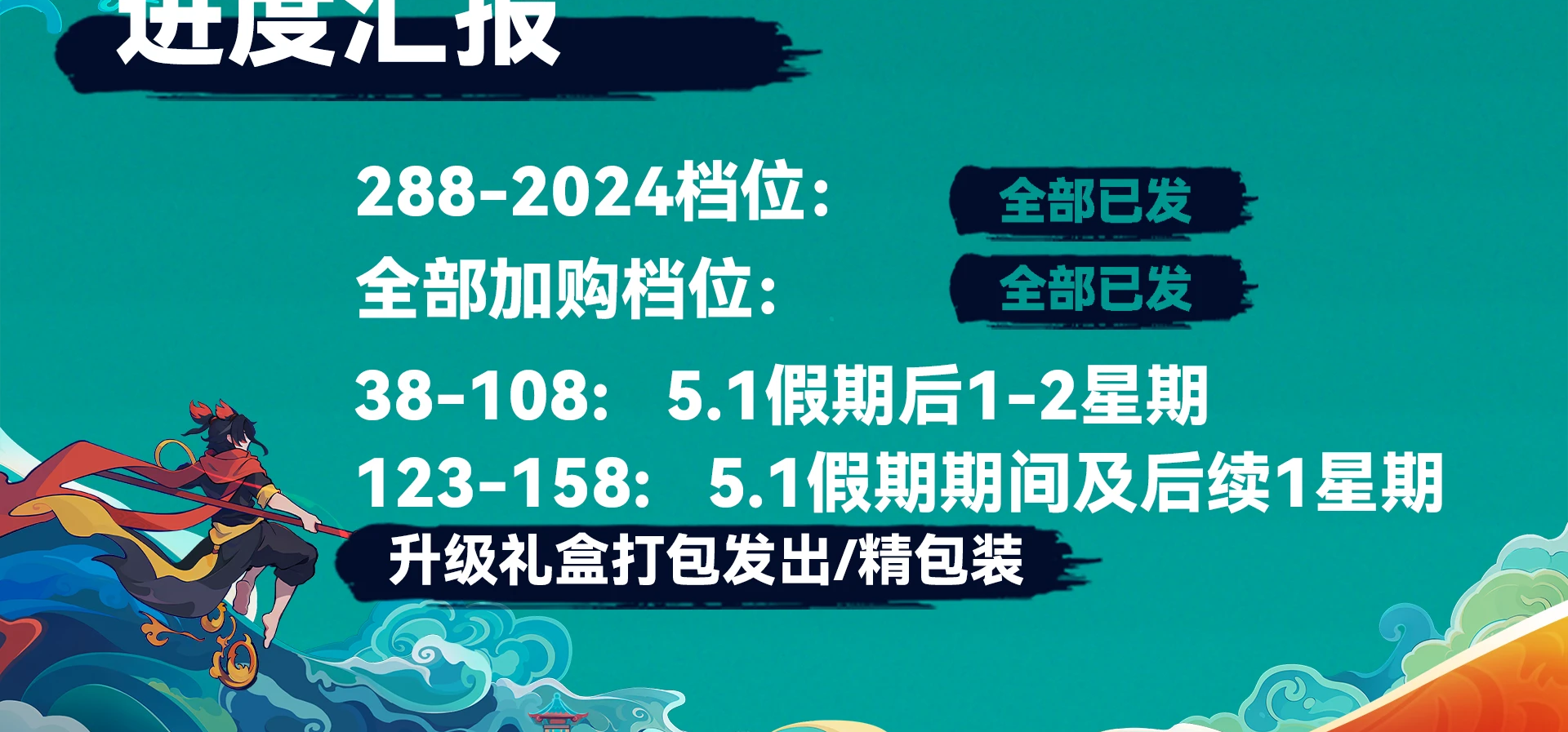云程发轫·缚戎人｜实物周边发货进度报告