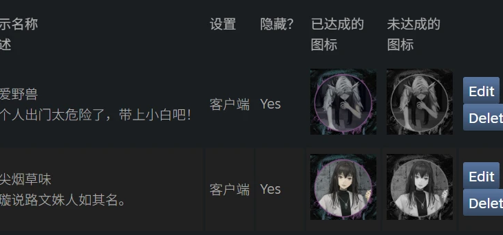 这次应该一上线就会有成就系统，放两个DEMO里也有的情节吧，别的都会剧透（