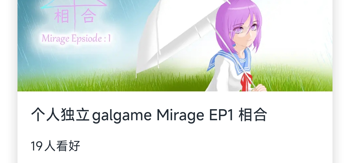 摩点的商店页面上了，17号正式开始