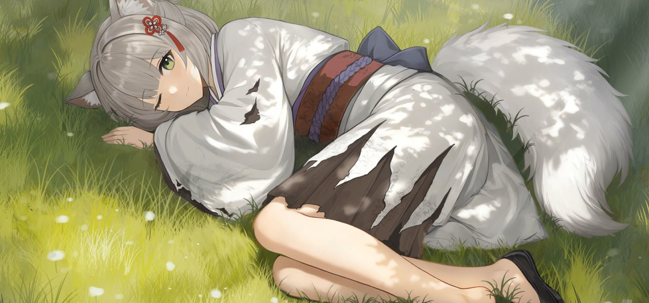 我的灰毛兽耳小萝莉被强行套上了白袜（悲）