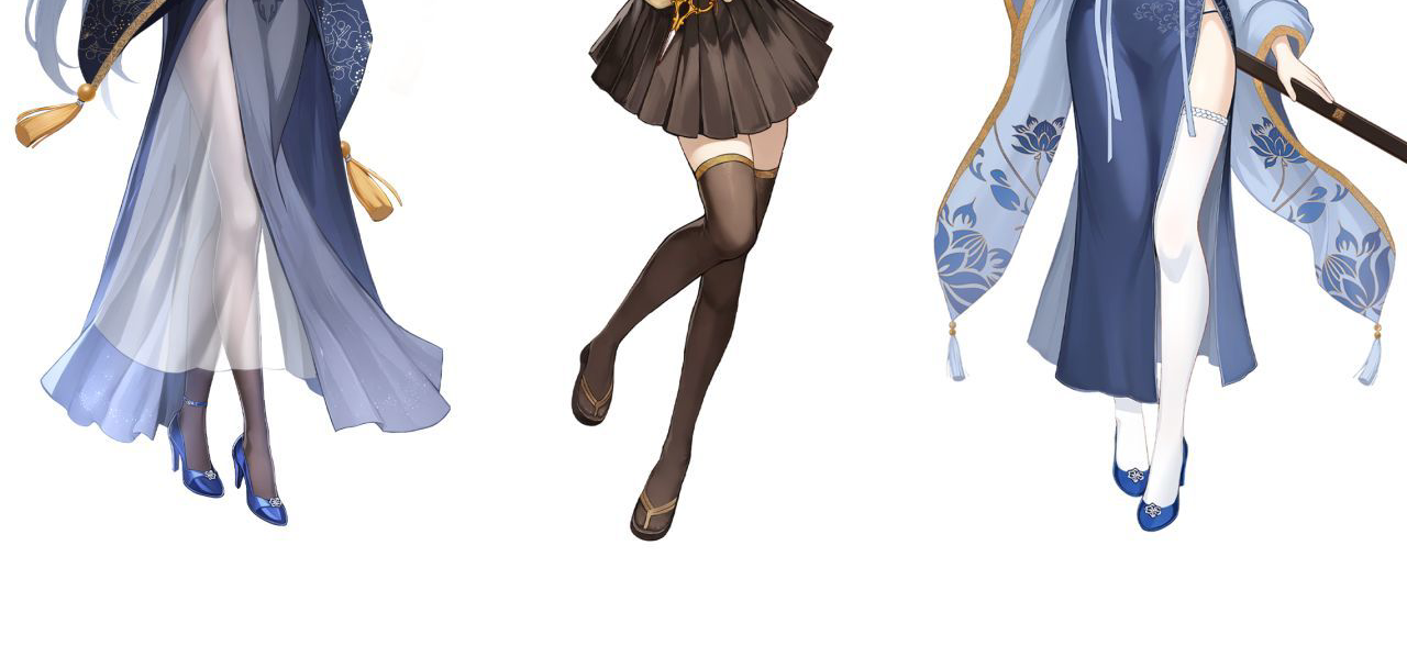 古风游戏也可以有筒袜，白丝，黑丝！