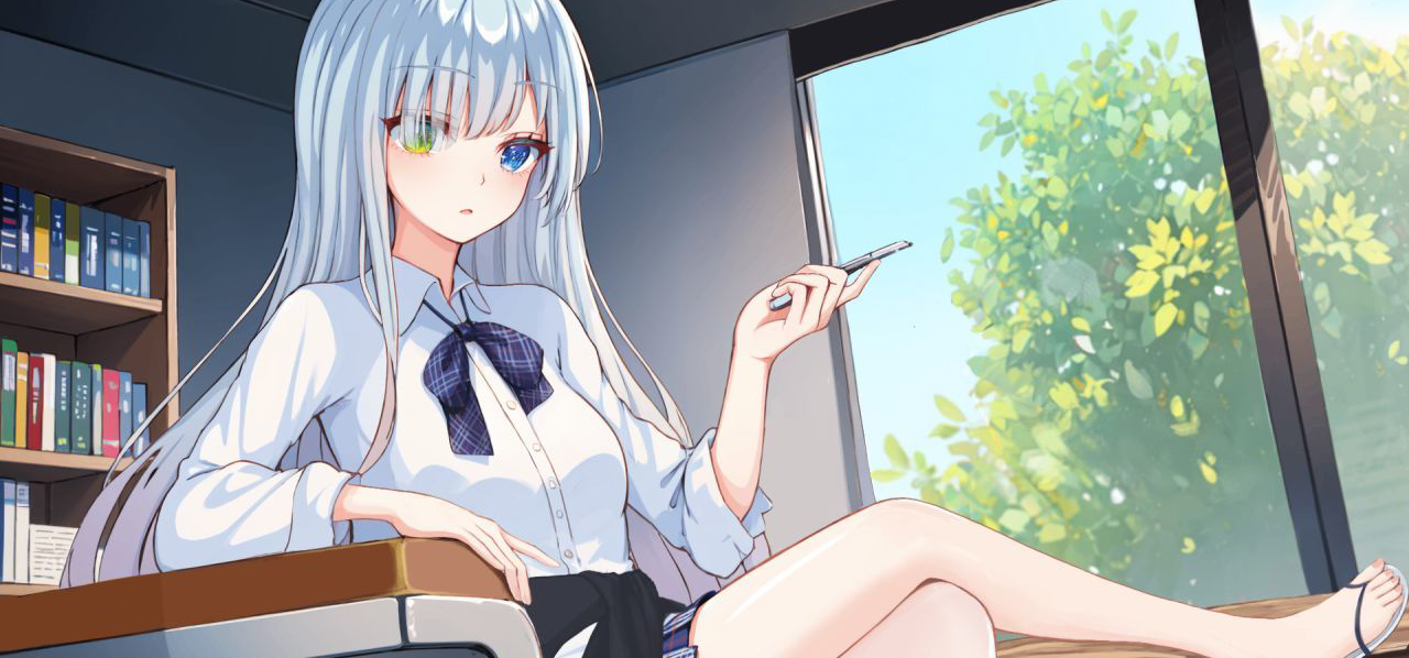 白毛，裸足，异色瞳｜Meta恋爱AVG《四合》絮┮╉雨落介绍