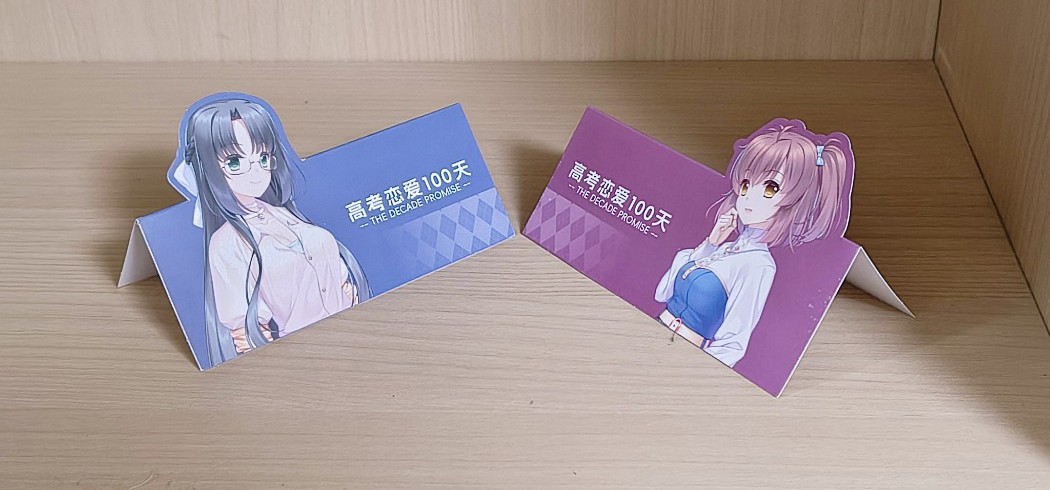 做了两个可以折出来的小卡纸，还蛮好玩