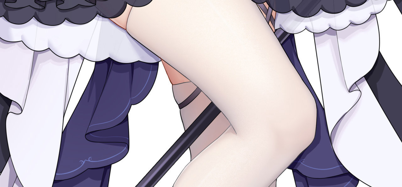 白丝！还有~这是什么微妙的裙子？有点懒的蓝猫娘