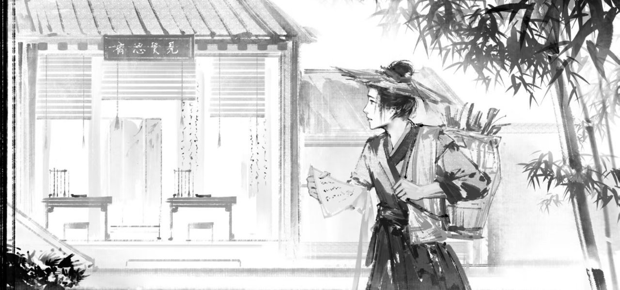 今天公开的都是水墨风格的CG喔