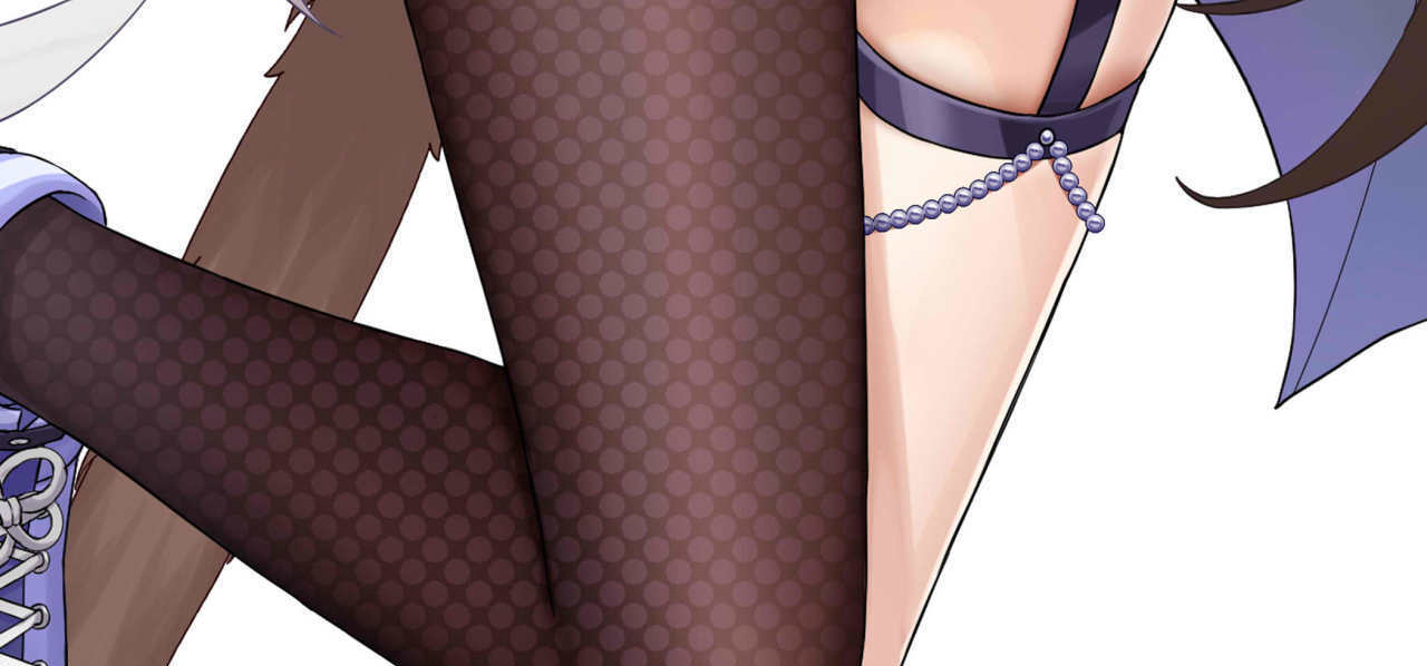 黑丝，黑猫还是白猫香软？~这是什么颜色的猫娘【立绘分享19】