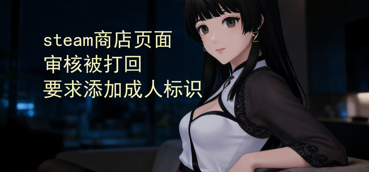 steam商店审核被退回了，要求加成人标签
