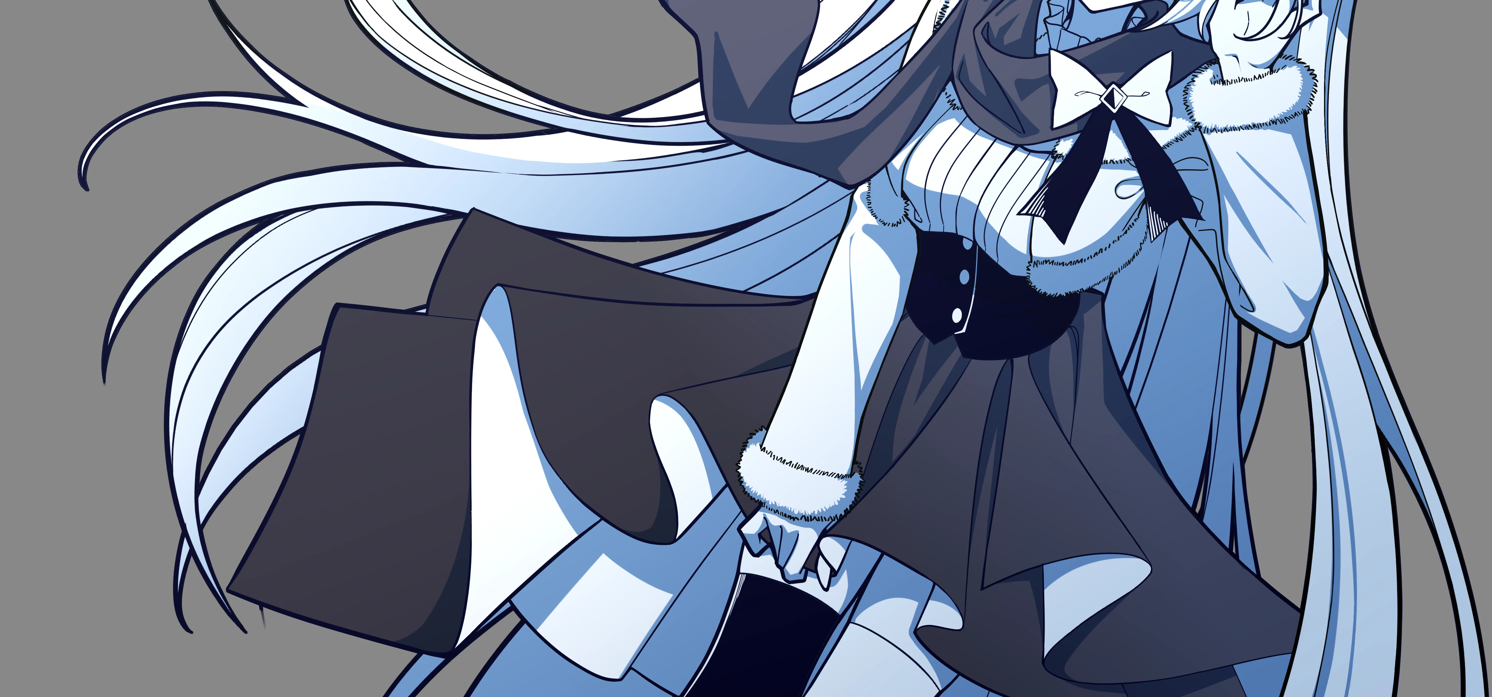 天气很冷，给莉莉丝加了外套和围巾，大家也要注意保暖噢。