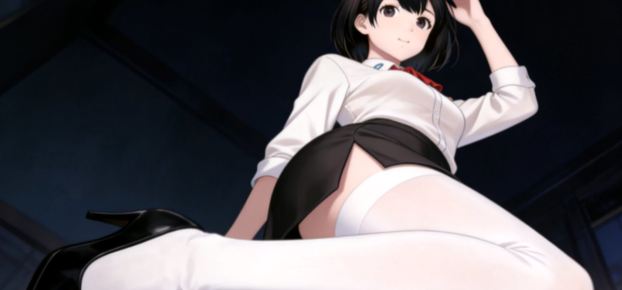 这么带派？穿白丝用脚和面为男主做糕点？！