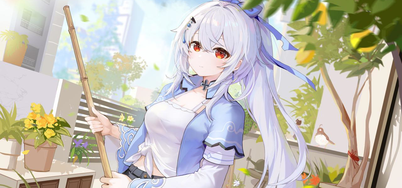 白毛？红瞳？神秘角色？新CG绘制中！