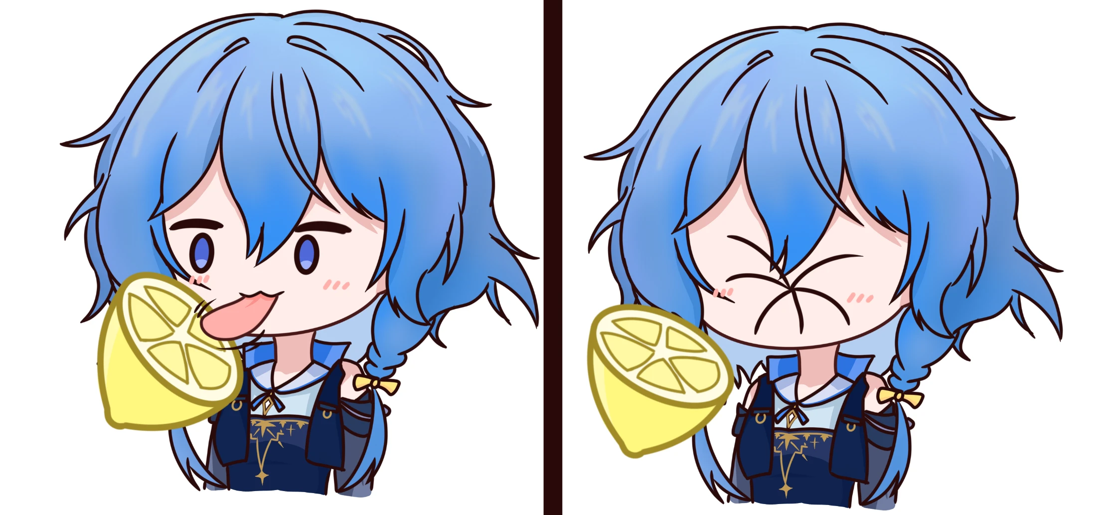 星祈在路边的小树上发现了一种果子，黄黄的，两头尖尖的。“咦？是没见过的果子呢。”好奇的她咬了一小口，......