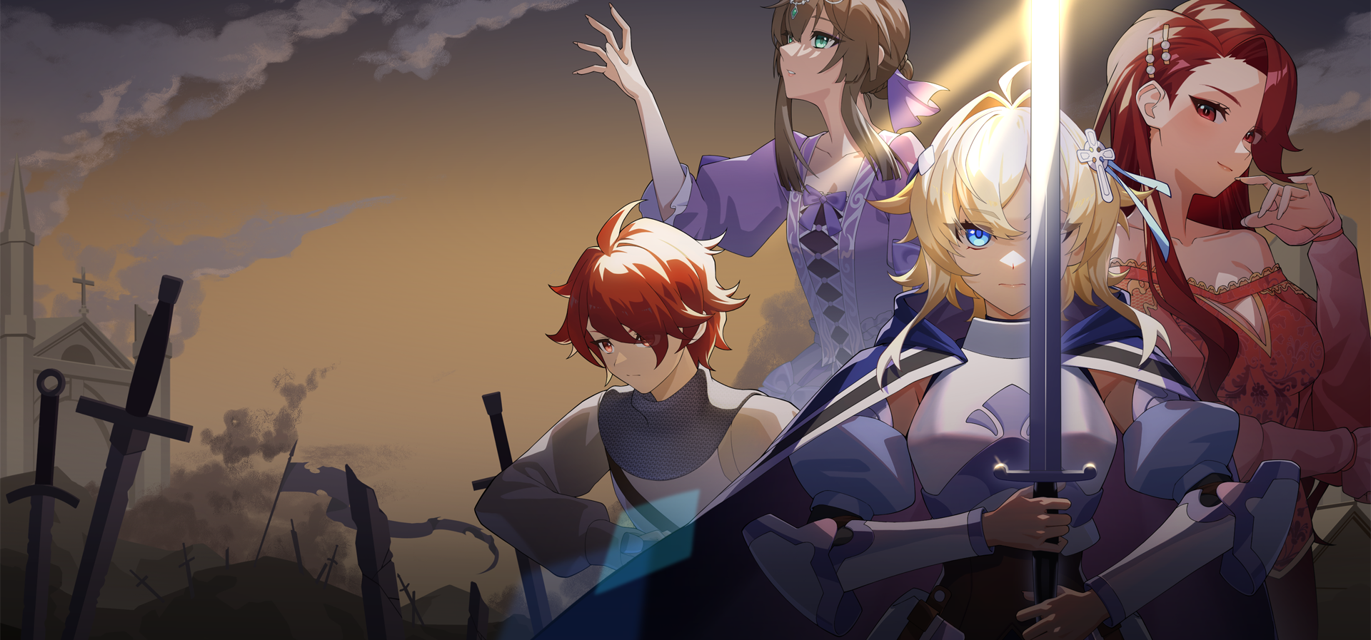 独立史诗AVG《烈火与王冠》试玩版现已发布！！！