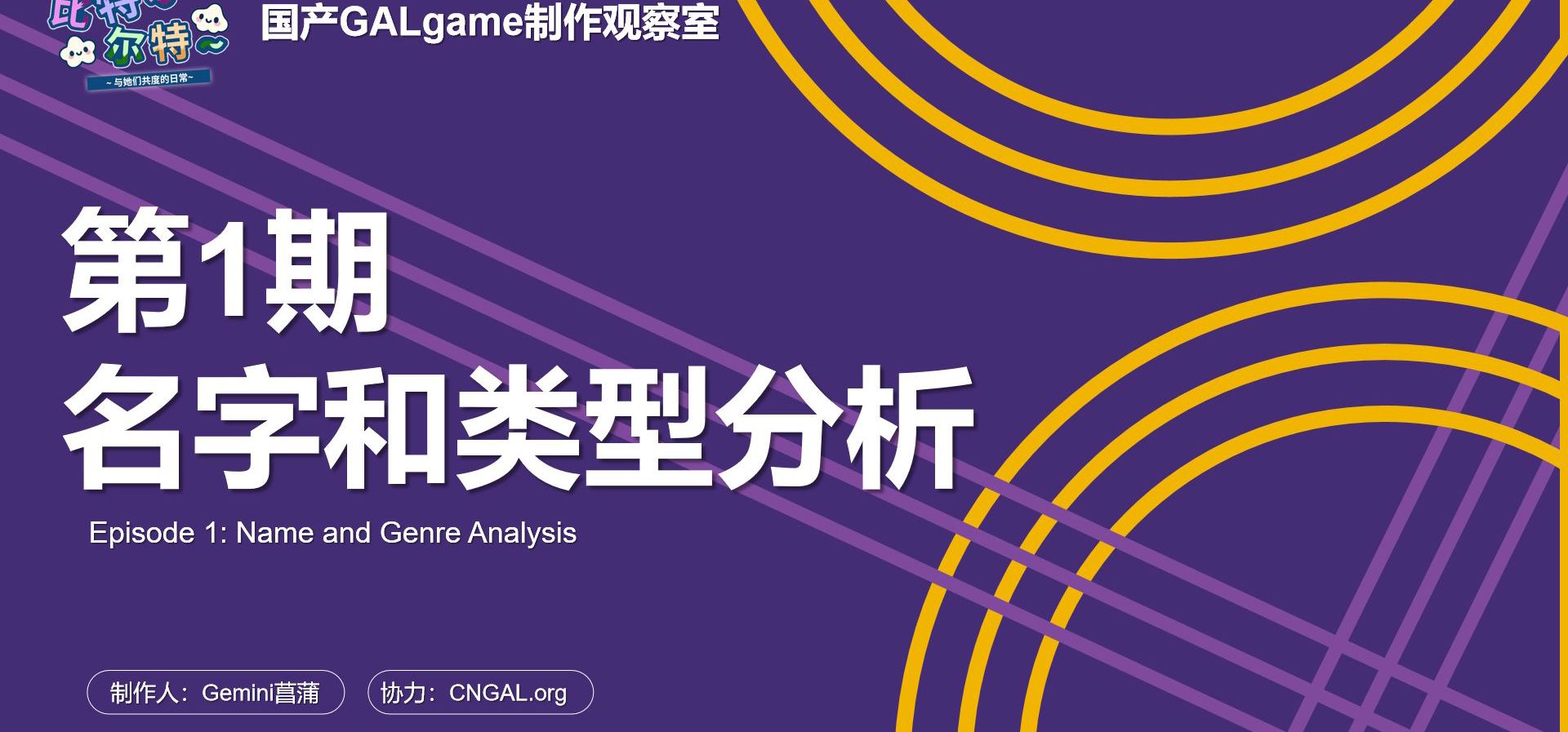 【国G观察室】第1期-游戏名字和类型分析