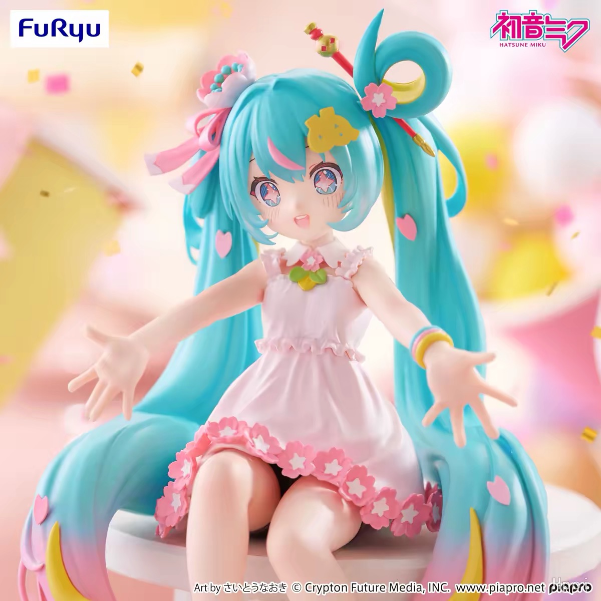 FuRyu初音未来压泡面景品手办