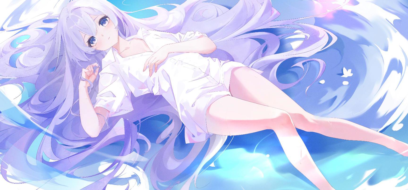 🐱可爱的女孩子会自己掉进水里~ 《永眠之匣，雪上之樱》主界面图/CG绘制过程 【bilibilionly同人扶持计划】
