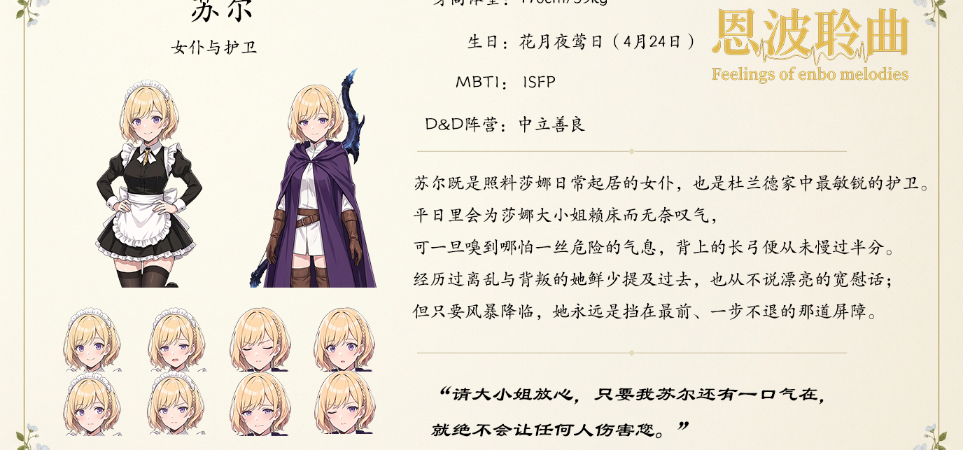​【角色公开】《恩波聆曲》角色档案03 