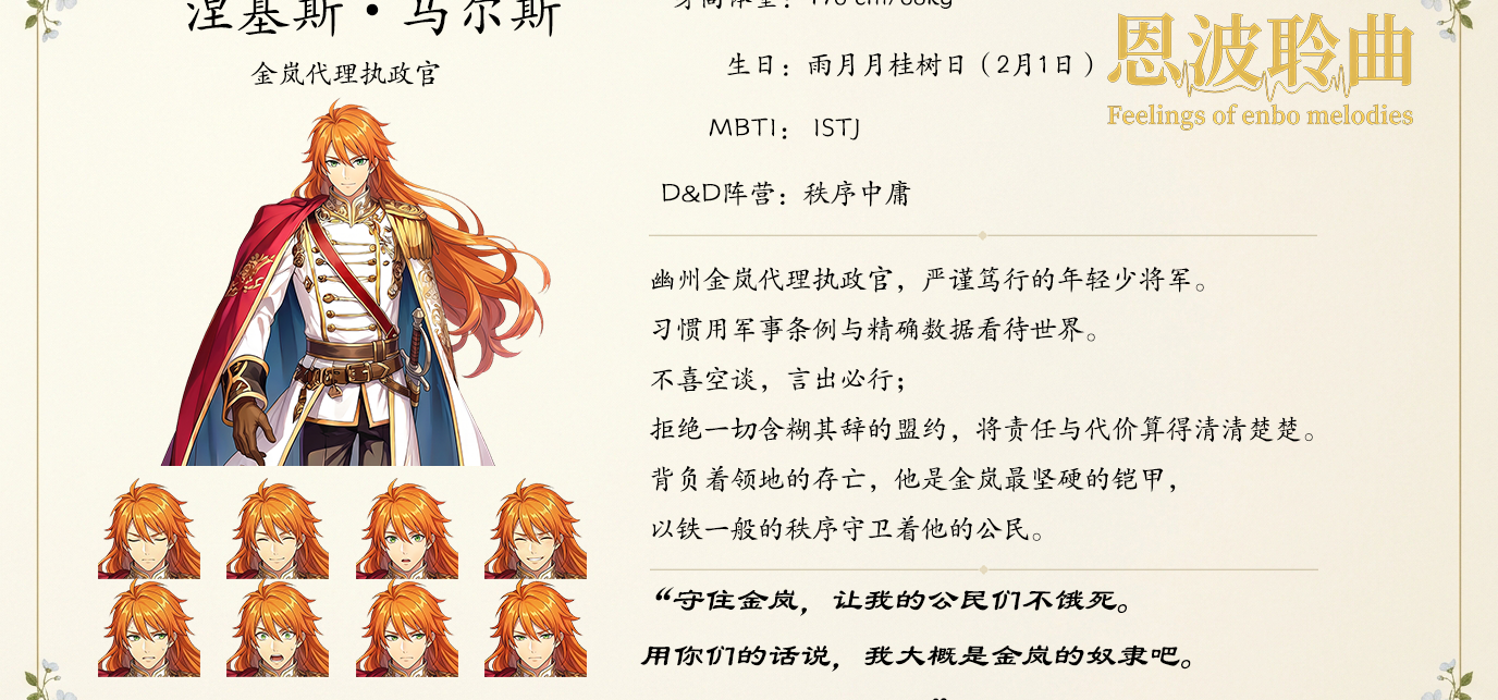 【角色公开】《恩波聆曲》角色档案09
